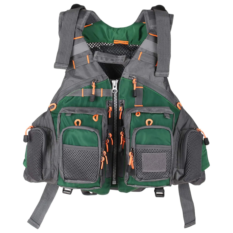 LIXADA Fly Fishing Vest Multi Pocket Adjustable Fishing Jacket Breathable Mesh Waistcoat Outdoor Fishing Gear for Men Women