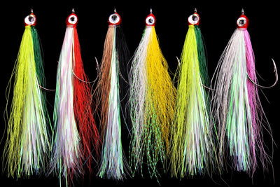 Streamer Fly Fishing Flies - 6pcs Clouser Minnow Fishing Flies Fly Fishing Lures for Flounder Salmon Trout Sea Bass Steelhead Freshwater Saltwater Fishing Teaser Hook Lures