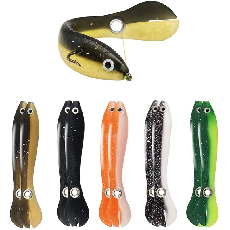 Soft Bionic Fishing Lures Bionic Fishing Lure for Saltwater & Freshwater Creative Realistic Finshing Lure Fishing Accessory Bionic Swimming Lure Suitable for Fishing Lovers Outdoor (10 Pcs)