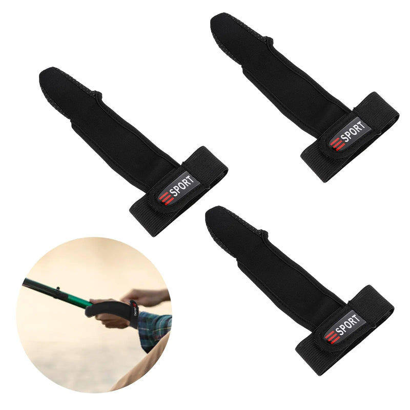 Single-Finger Gloves 3 Pack Anti-Slip Fishing Glove Professional Single-Finger Gloves Fishing Gloves Casting Index Finger Casting Glove for Fishing Finger Protector Fishing Gloves Outdoor Fishing